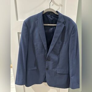 Calvin Klein Blazer Sport Coat Blue Size 48R 2 Button Double Vented